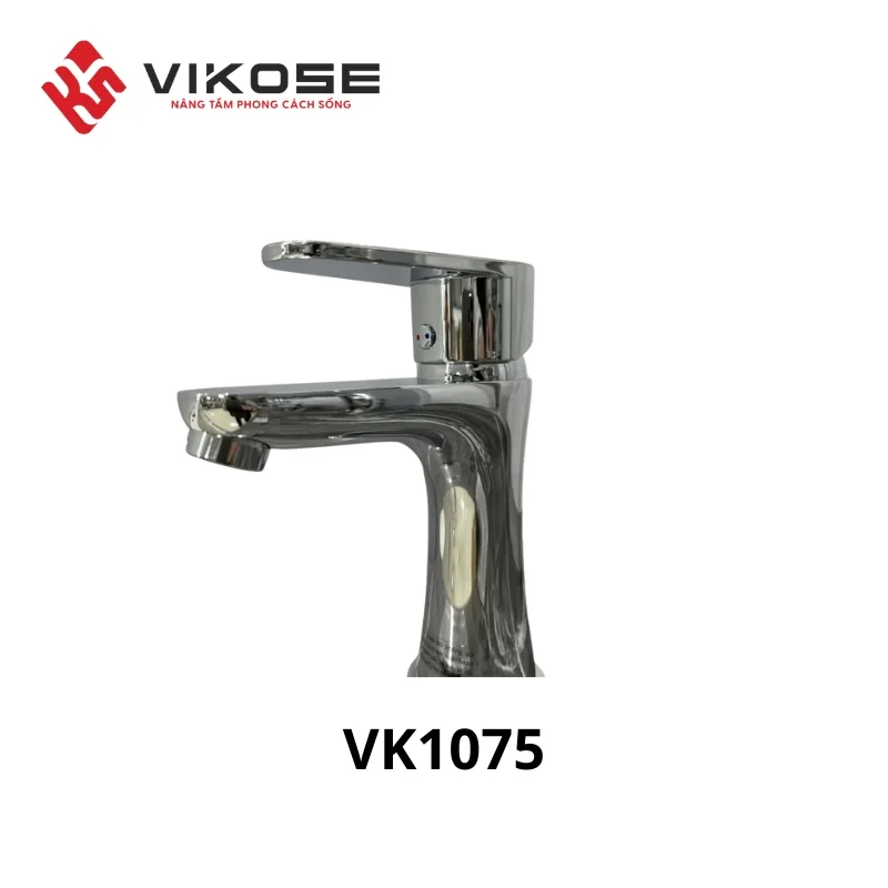 VK1075.webp VÒI CHẬU 1 LỖ NÓNG LẠNH VIKOSE VK 1075 - Ảnh 1